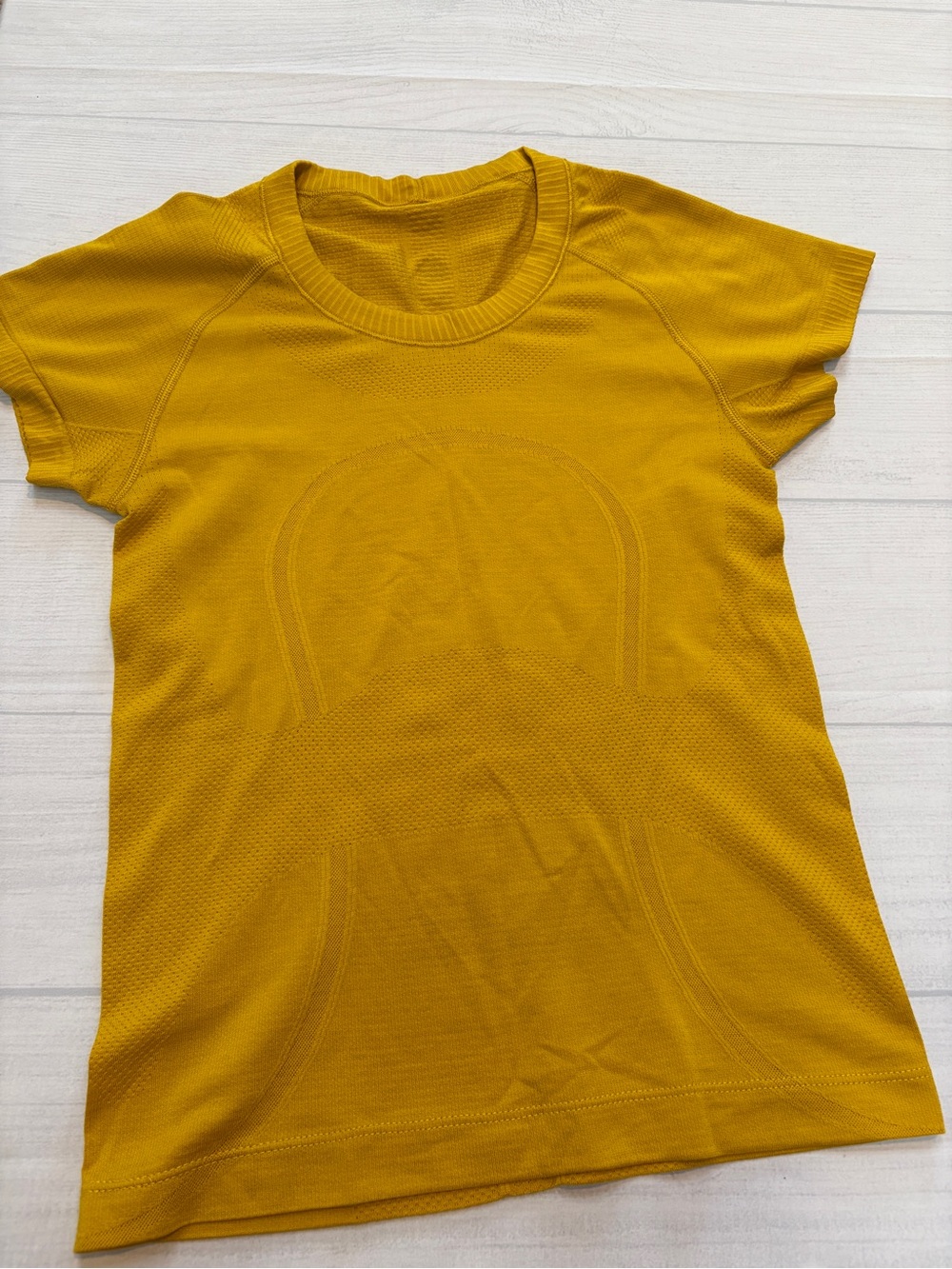 lululemon athletica Short Sleeve swiftly tech Tee in Mustard